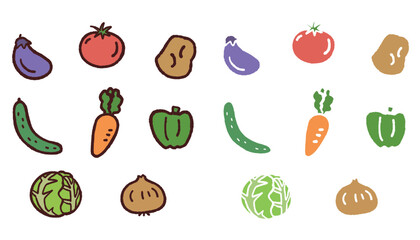 色々な野菜のイラスト