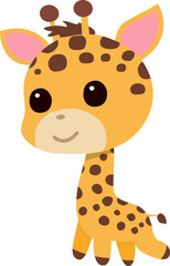 Cute giraffe character