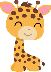 Cute giraffe character