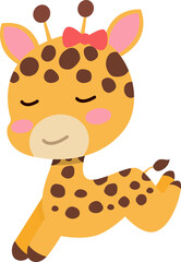 Cute giraffe character