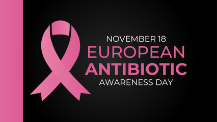 European Antibiotic Awareness Day on every november 18. European Antibiotic day. Vector Illustration On The Theme Of European Antibiotic Awareness Day. banner, cover, poster, background, website, card