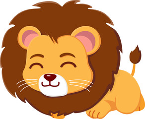 Cute lion character