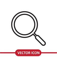  Search vector icon flat liner illustration for web site and mobile app on white background..eps
