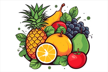 Vegetable food and fruits vector,food vector,fresh food vector,food fruits vector, vegetables vector free download,