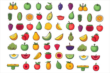 Vegetable food and fruits vector,food vector,fresh food vector,food fruits vector, vegetables vector free download,