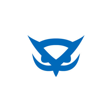 Owl logo design vector.