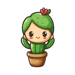 Prickly Cactus Face, Ai, png