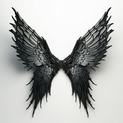 Fototapeta premium Black Demon Wings