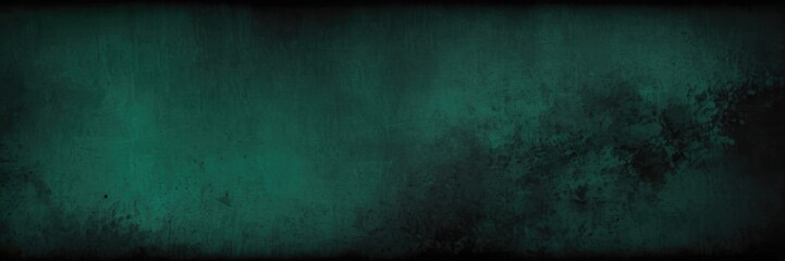 Fototapeta premium Dark green and black contemporary painting, grunge background, oil on canvas. Modern poster for room decoration