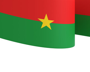 Burkina Faso flag element design national independence day banner ribbon png
