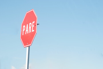 sign, road, warning, danger, yellow, post, blue, street, arrow, park, nature, sky, direction, trees, caution, parking, symbol