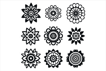 Mandala Design patterns Vector, simple mandala design,mandala design mehndi,mandala design patterns