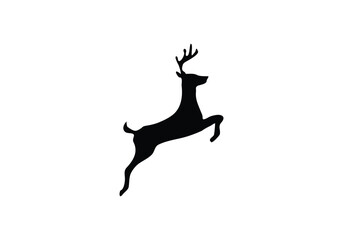 deer icon vector logo illustration logo on white background