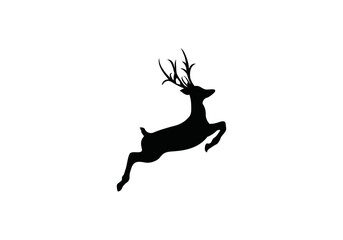 deer icon vector logo illustration logo on white background