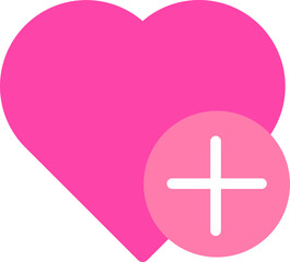 Obraz premium pink love icon for valentine day