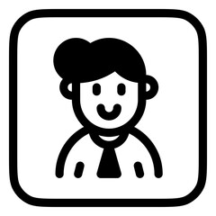Editable housewife with bun hairstyle avatar vector icon. User, profile, identity, persona. Part of a big icon set family. Perfect for web and app interfaces, presentations, infographics, etc
