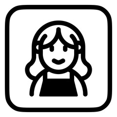 Editable woman wearing blouse avatar vector icon. User, profile, identity, persona. Part of a big icon set family. Perfect for web and app interfaces, presentations, infographics, etc