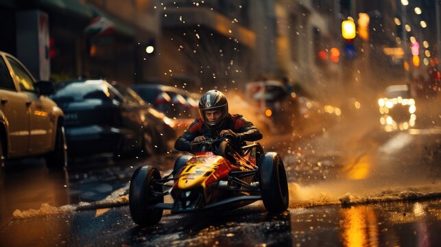 Paralympian in wheelchair during sport competition.