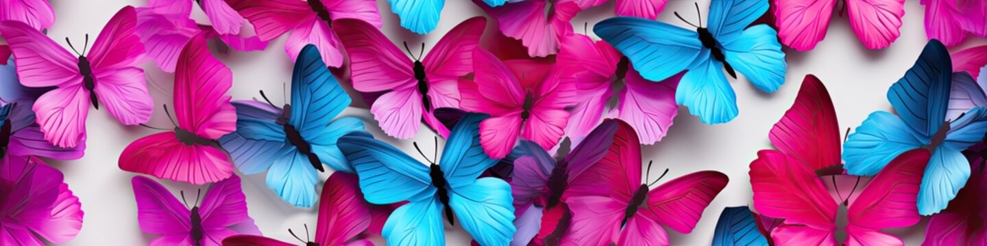 Collection of Vivid Butterfly Wings Pattern