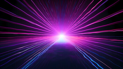 Obraz premium Technology abstract line background and light effect, technology-sense background material
