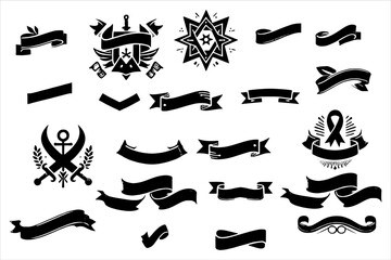 Free Ribon clipart Vector Bundle Set, Free Ribon Vector For T-shirt Design, ribon vector set, ribbon vector, ribbon clip art