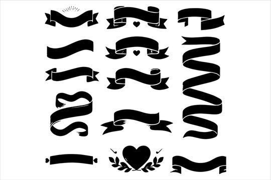 Free Ribon clipart Vector Bundle Set, Free Ribon Vector For T-shirt Design, ribon vector set, ribbon vector, ribbon clip art