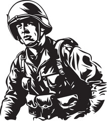 Ghost Recon Black Logo for Combat Operations Vector Vanguard Stealth Soldier Vector Emblem