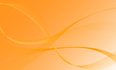 orange smooth lines wave curves on gradient abstract background