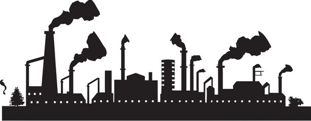 Obraz premium Dynamic Assembly Production Plant Icon in Vector Black Assembly Line Artistry Black Logo for Industrial Facility Design