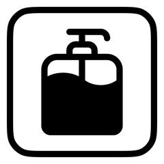 Editable shampoo pump bottle vector icon. Barbershop, lifestyle, grooming. Part of a big icon set family. Perfect for web and app interfaces, presentations, infographics, etc