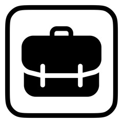 Editable briefcase, suitcase, portfolio vector icon. Business, work, travel. Part of a big icon set family. Perfect for web and app interfaces, presentations, infographics, etc