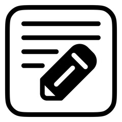 Editable pencil, writing vector icon. Email, text, app. Part of a big icon set family. Perfect for web and app interfaces, presentations, infographics, etc