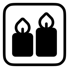 Obraz premium Editable candles vector icon. Wellness, spa, relaxation. Part of a big icon set family. Perfect for web and app interfaces, presentations, infographics, etc
