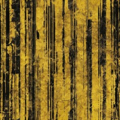 Dark yellow and black contemporary painting, striped grunge background. Modern poster for room decoration