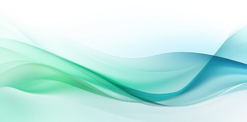 abstract blue and green waves with light background