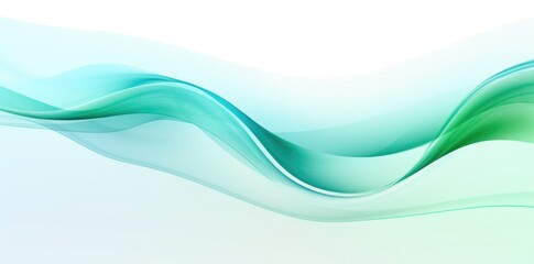 abstract blue and green waves with light background