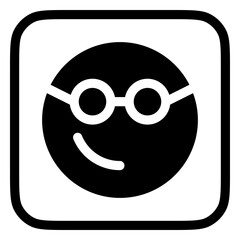 Editable smart glasses expression emoticon vector icon. Part of a big icon set family. Part of a big icon set family. Perfect for web and app interfaces, presentations, infographics, etc