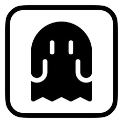 Editable horror game, ghost, thriller vector icon. Video game, game elements. Part of a big icon set family. Perfect for web and app interfaces, presentations, infographics, etc