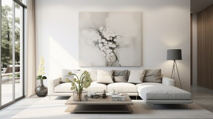 minimalist style interior background illustration eclectic bohemian, scandinavian rustic, contemporary traditional minimalist style interior background