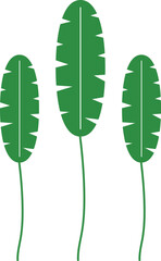 Monstera leaf logo icon vector element