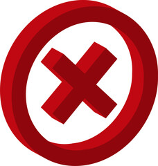 true false question button right wrong and denied green and red 3d vector button