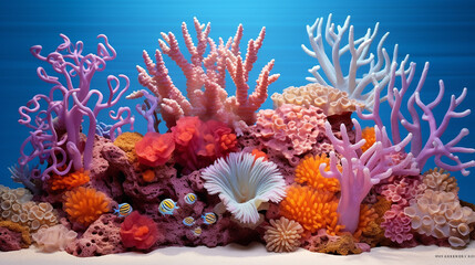 Fototapeta na wymiar photo of coral colony. underwater scene