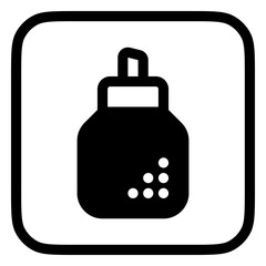 Editable sugar bottle vector icon. Cafe, coffee shop, restaurant, drink, beverages. Part of a big icon set family. Perfect for web and app interfaces, presentations, infographics, etc