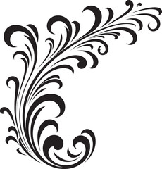 Eternal Elegance Vintage European Border Logo in Sleek Black Nostalgic Nobility Chic Vector Emblem with Black Vintage European Border