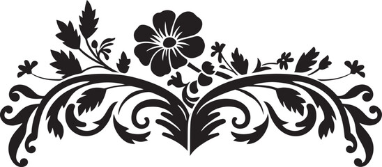 Royal Renaissance Elegant Black Logo with Vintage European Border Classic Craftsmanship Stylish Vintage European Border Icon in Monochrome