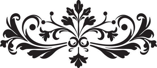 Aged Allure Sleek Emblem with Black European Border Design Heritage Hues Vintage European Border Logo in Elegant Black