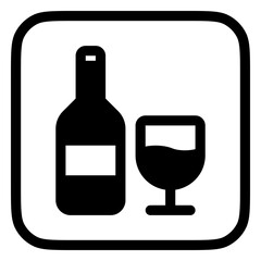 Editable wine vector icon. Part of a big icon set family. Perfect for web and app interfaces, presentations, infographics, etc