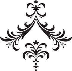 Timeless Tapestry Chic Vector Icon Featuring Vintage European Border Antique Allure Stylish Emblem with Black European Border