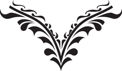 Retro Royalty Elegant Emblem with Monochrome European Border Noble Nostalgia Vintage European Border Logo in Sleek Black