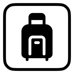 Editable luggage vector icon. Part of a big icon set family. Perfect for web and app interfaces, presentations, infographics, etc